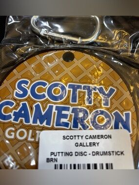 NWT Scotty Cameron Gallery PEACE SURFER Rubber Putting Disc Drumstick Brown
